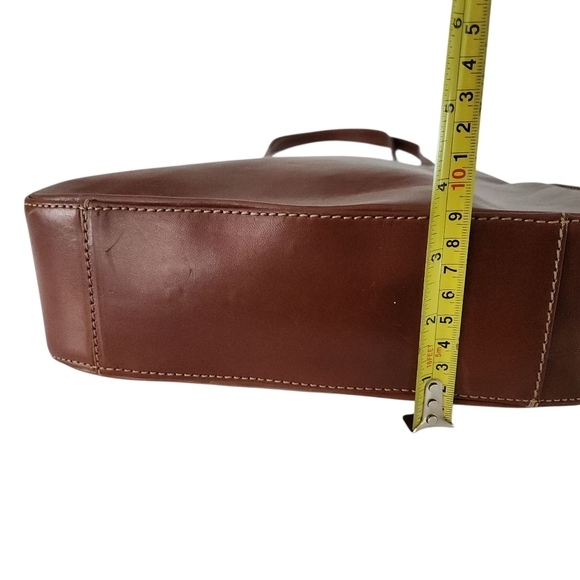 THE TREND Brown Leather Shoulder Bag made in Italy - Picture 13 of 16